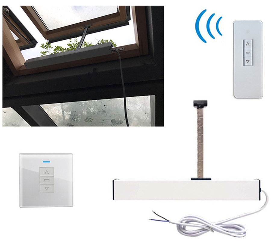 600mm Home Automation Window Opener 0.3A Remote Control Skylight Opener